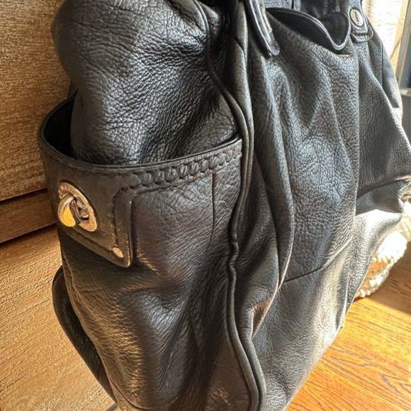 Marc by Marc Jacobs Totally Turnlock Quinn Bag Black Leather